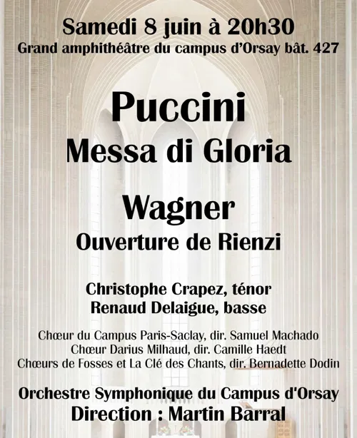 Affiche de Concert Puccini / Wagner