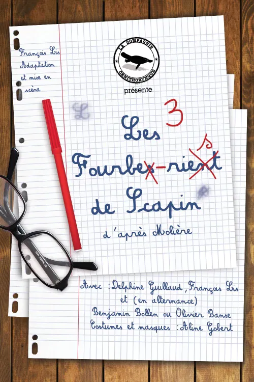 Affiche de Les 3 fourbes rient de Scapin