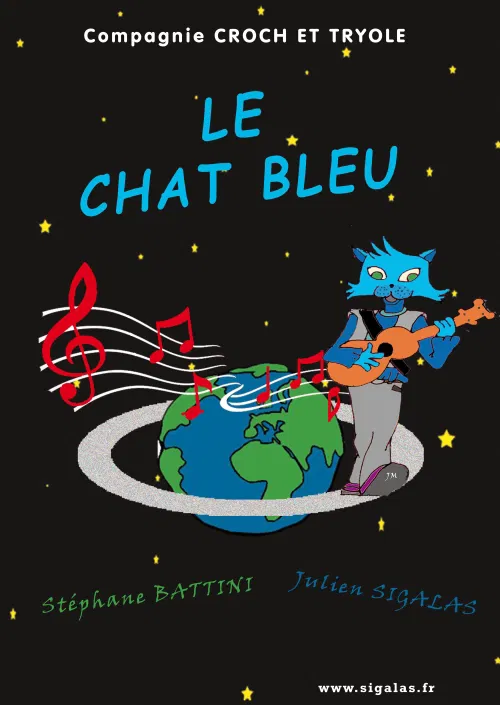 Affiche de Le chat bleu