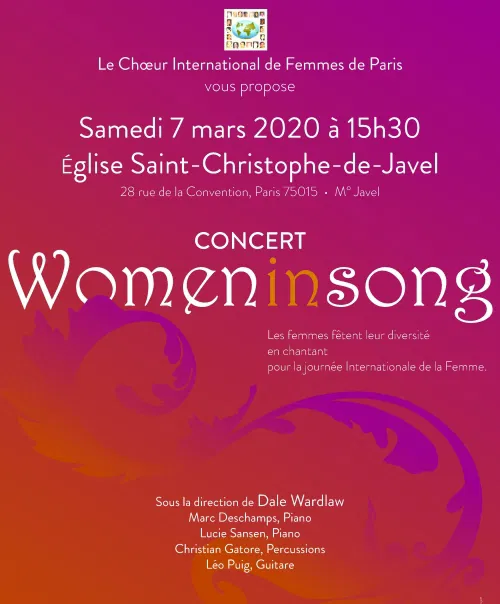 Affiche de Women in Song 2020