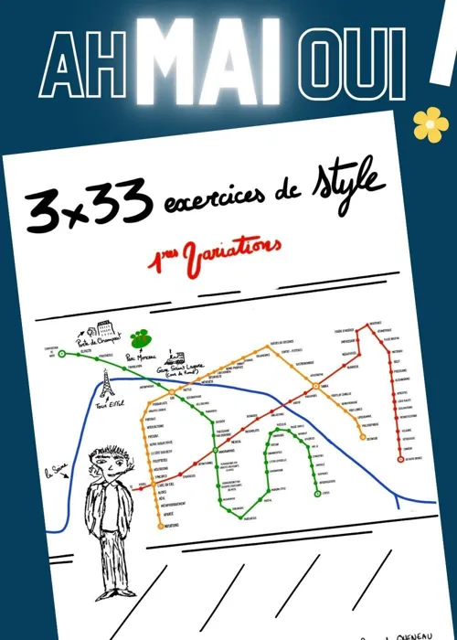 Affiche de 3x33 exercices de style : 1ères variations