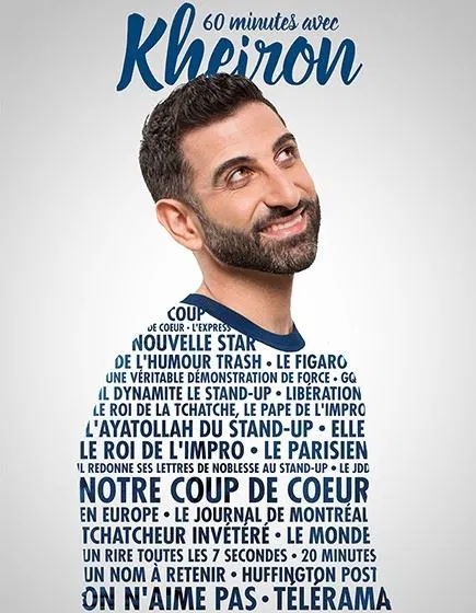 Affiche de Kheiron dans 60 minutes avec Kheiron