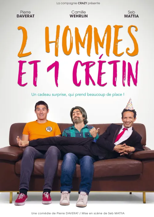Affiche de 2 hommes et 1 crétin