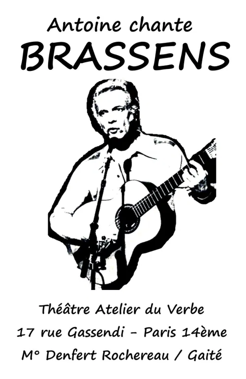 Affiche de Antoine chante Brassens