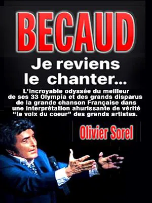 Affiche de Olivier Sorel chante Bécaud