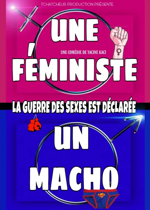 Affiche de Une féministe, un macho : la guerre est déclarée