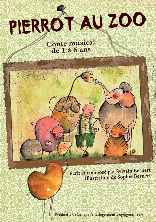 Affiche de Pierrot au zoo