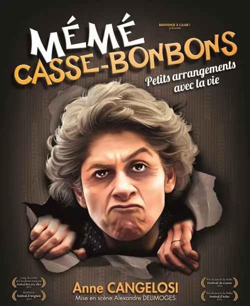 Affiche de Anne Cangelosi dans Mémé Casse-Bonbons : petits arrangements avec la vie