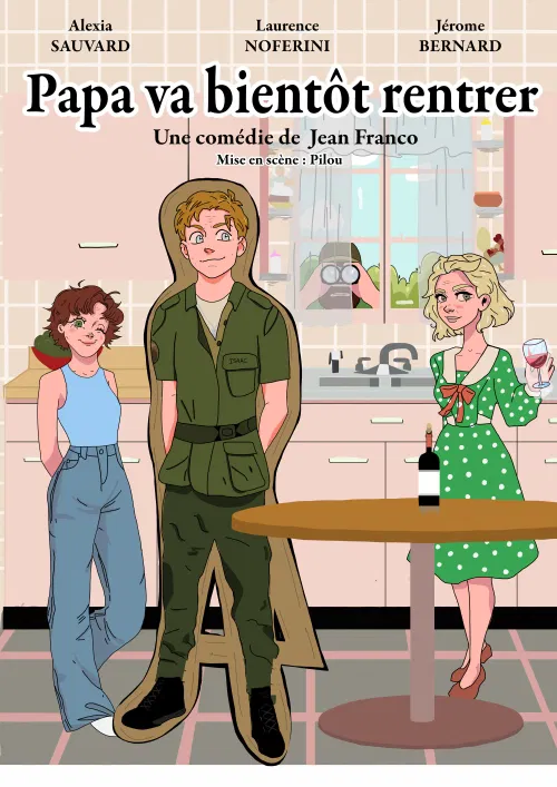 Affiche de Papa va bientôt rentrer