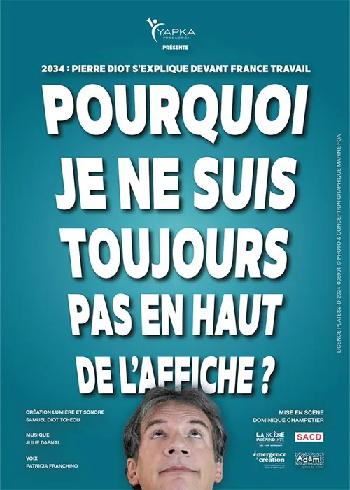 Affiche de Pierre Diot dans Pourquoi je ne suis toujours pas en haut de l'affiche ?