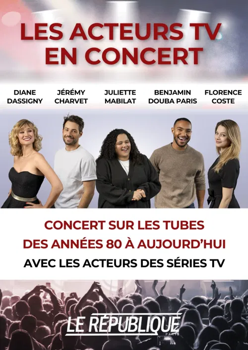 Affiche de Les acteurs TV en concert