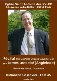 Concert d'orgue par James Lancelot (Angleterre) - 