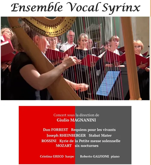 Affiche de Concert classique Ensemble Vocal Syrinx