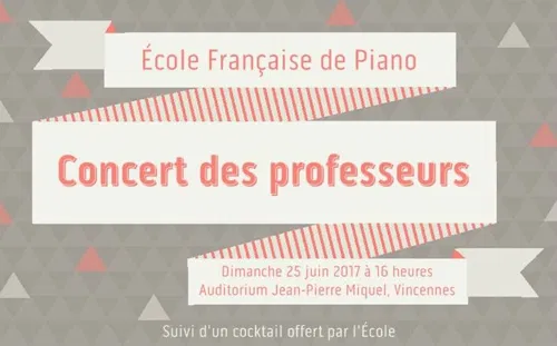 Affiche de Concert des professeurs