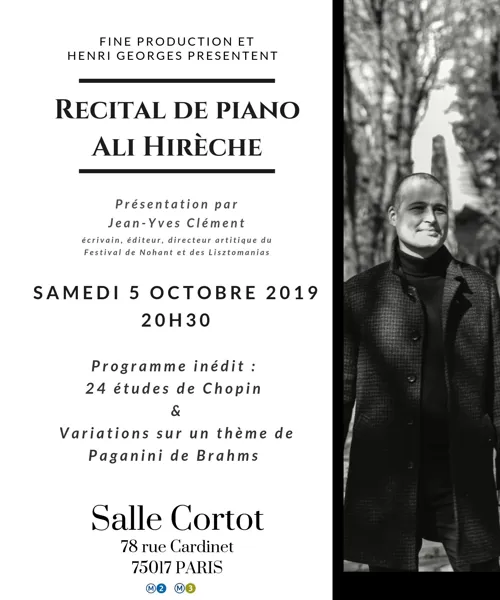 Affiche de Récital de piano - Ali Hirèche
