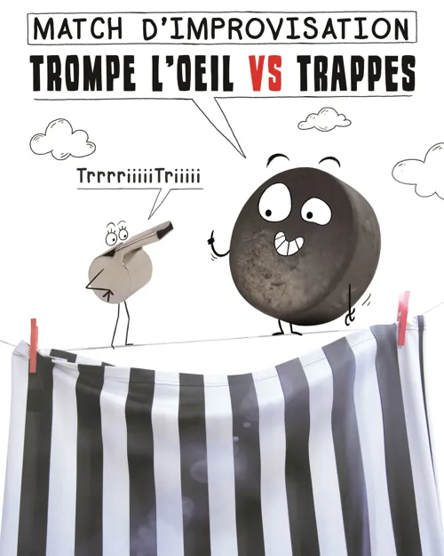 Affiche de Match d'improvisation : Trompe l'Oeil VS Déclic Théâtre