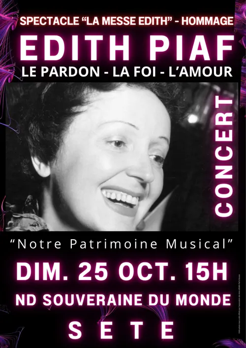 Affiche de La messe Edith : Hommage à Edith Piaf