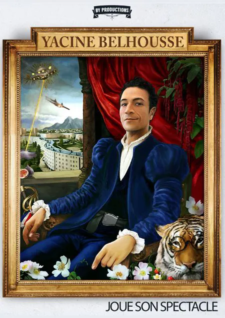Affiche de Yacine Belhousse dans Yacine joue son spectacle