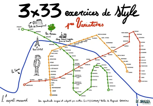 Affiche de 3 x 33 exercices de style - 1ères variations