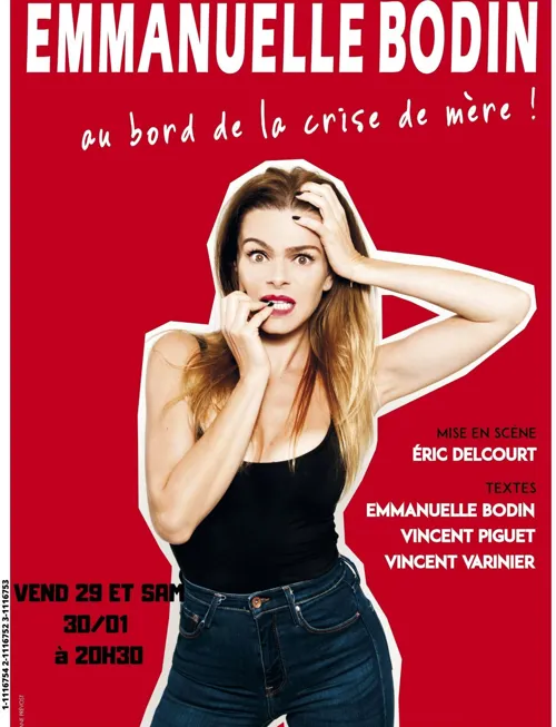 Affiche de Emmanuelle Bodin dans Au bord de la crise de mère !