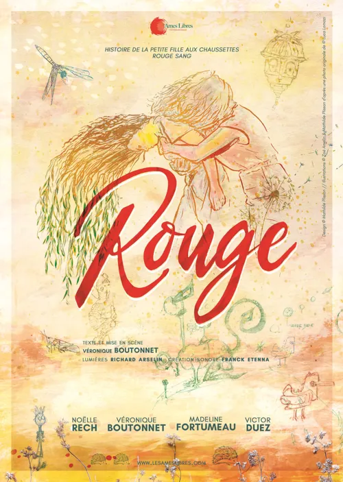 Affiche de Rouge | Histoire de la petite fille aux chaussettes rouge sang