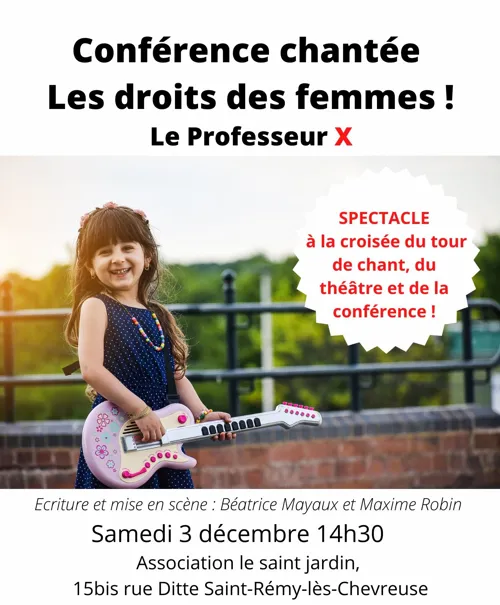 Affiche de Conférence chantée : les Droits des femmes !