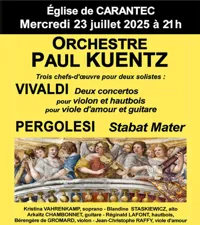 Orchestre Paul Kuentz : Vivaldi / Pergolesi | Carantec - 