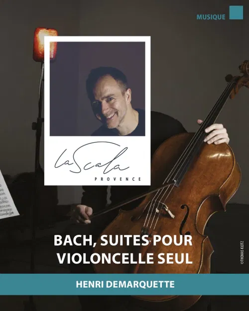 Affiche de Bach, suites pour violon seul