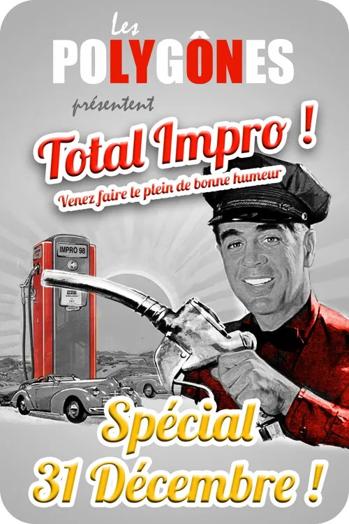 Affiche de Les Polygônes présentent Total Impro | Spécial soirée du Nouvel An