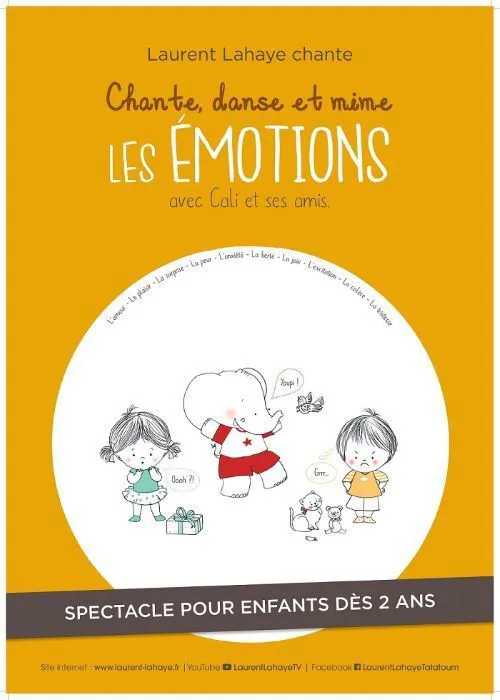 Affiche de Chante, danse et mime les émotions avec Cali et ses amis