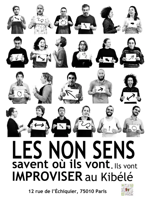 Affiche de Les Non Sens savent où ils vont | spectacle d' impro