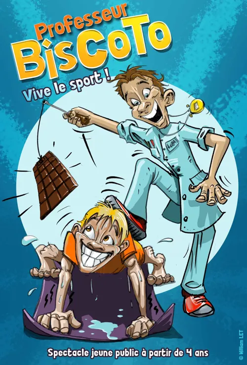 Affiche de Professeur Biscoto : vive le sport !