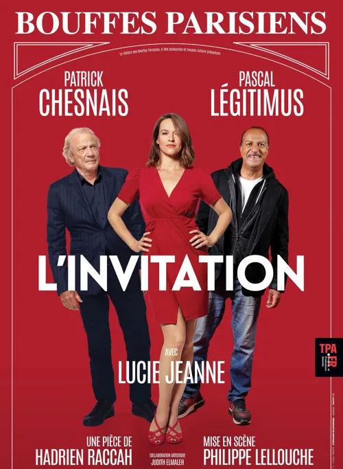 Affiche de L'invitation | avec Patrick Chesnais et Pascal Legitimus