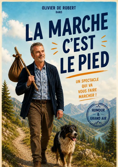 Affiche de Olivier de Robert dans La marche c'est le pied