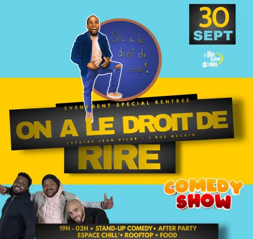 Affiche de On a le droit de rire + After party | Spécial rentrée