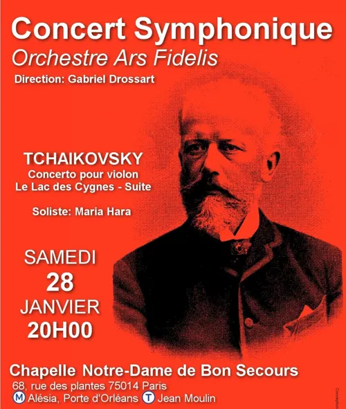Affiche de Orchestre Ars Fidelis | Concert Tchaïkovsky