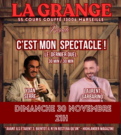 Affiche de Yoan Serre et Laurent Garbarino dans C'est mon spectacle !