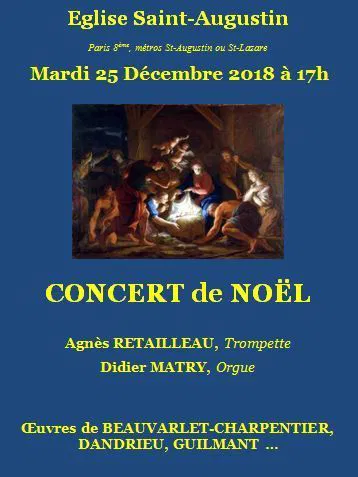 Affiche de Trompette et Orgue à St-Augustin