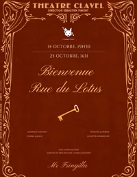 Affiche de Bienvenue Rue du Lotus