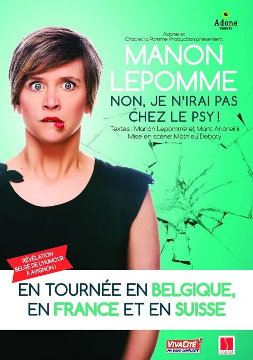 Affiche de Manon Lepomme dans Non, je n'irai pas chez le psy !