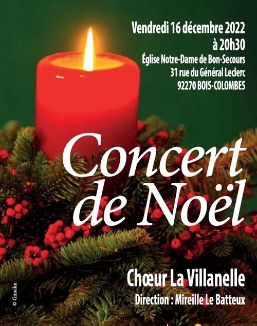 Affiche de Concert de Noël : La Villanelle
