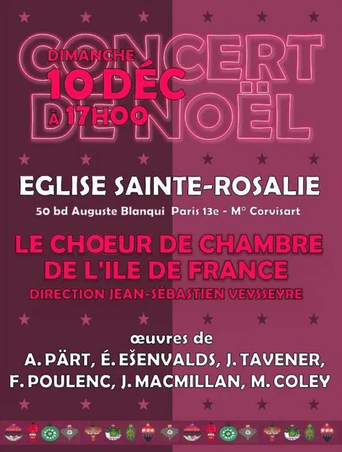 Affiche de Concert de Noël