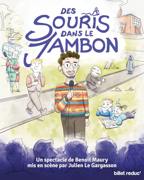 Affiche de Benoît Maury dans Des souris dans le jambon
