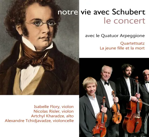 Affiche de Quatuor Arpegionne : concert Schubert