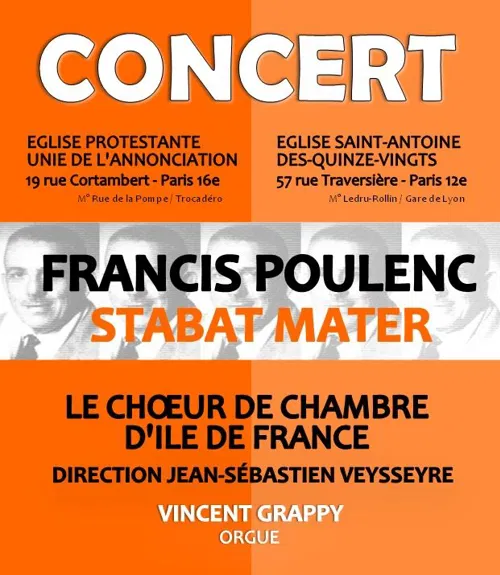 Affiche de Francis Poulenc / Stabat Mater