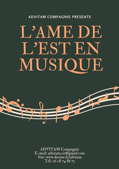 Affiche de L'Âme de l'Est en Musique