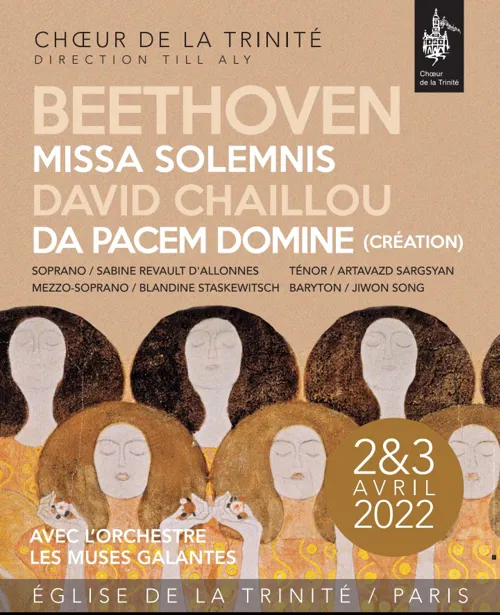 Affiche de Beethoven / Chaillou | par le Choeur de la Trinité