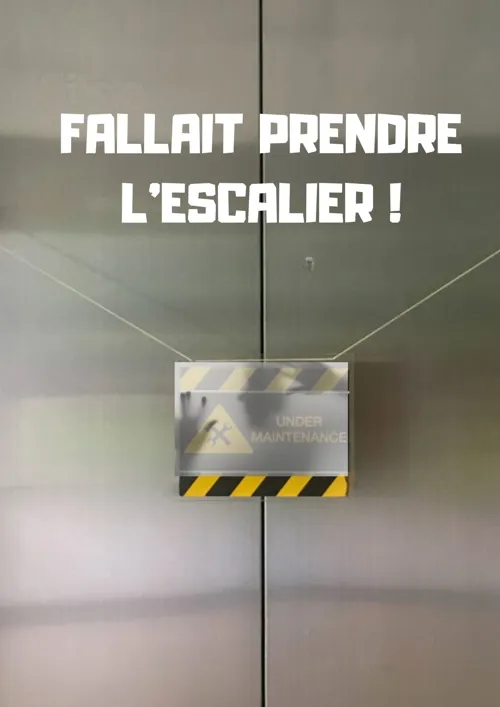 Affiche de Fallait prendre l'escalier !