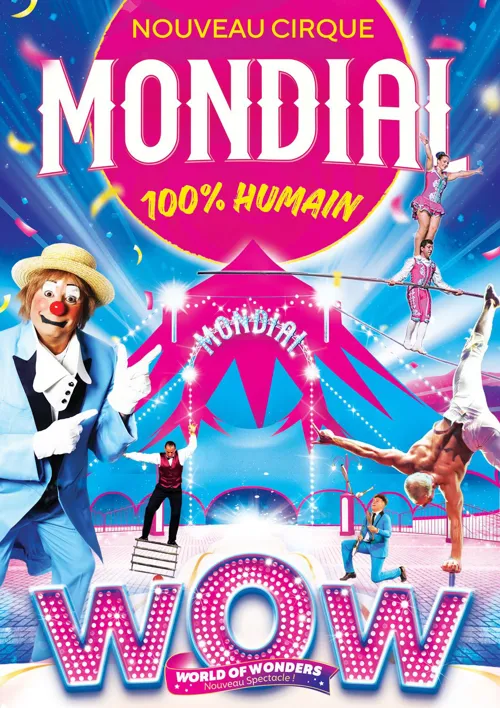 Affiche de Cirque Mondial 100% Humain | Saint Etienne