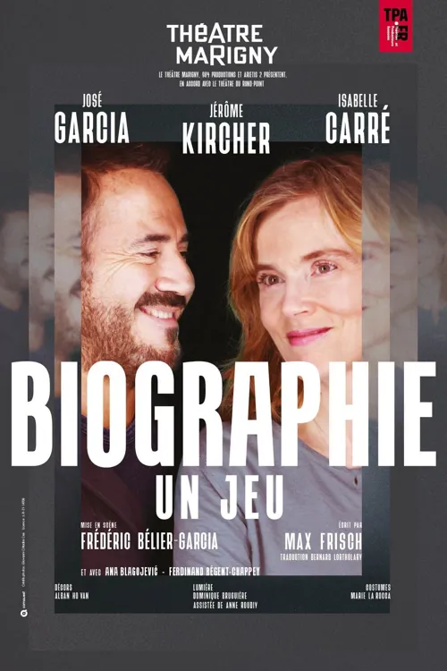 Affiche de Biographie : un jeu | avec José Garcia et Isabelle Carré
